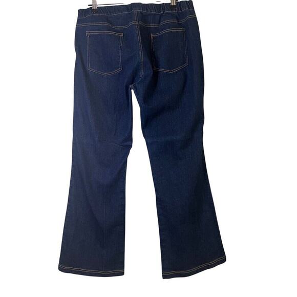 Jaggens Dark Blue XL Bootcut Womens Pants Stretchy Feminine pockets Y2K 90s - Picture 2 of 6